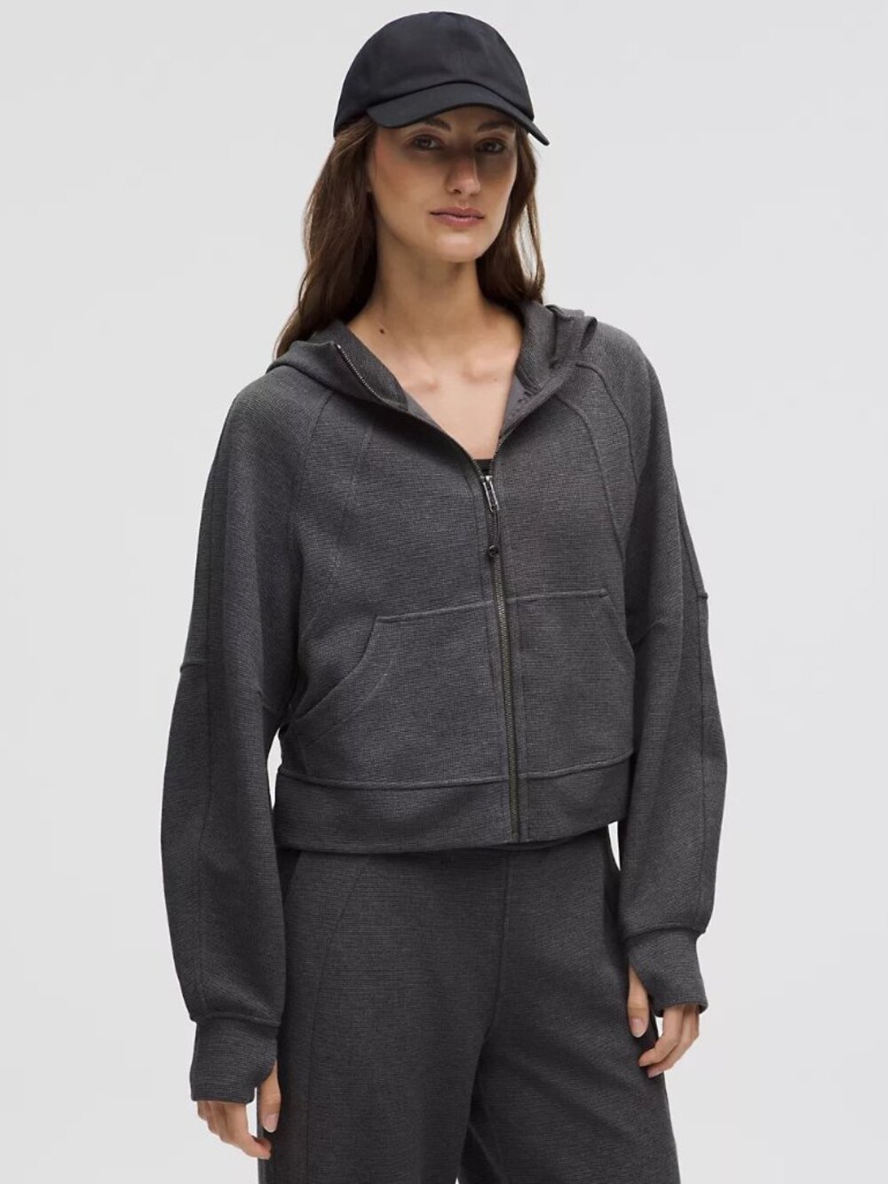 Lululemon Scuba Overzied Full-Zip Hoodie Waffle